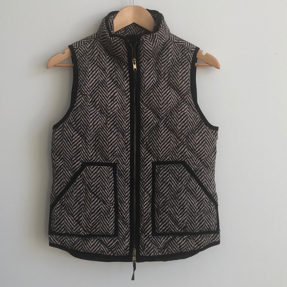 J. Crew Herringbone Pattern Vest